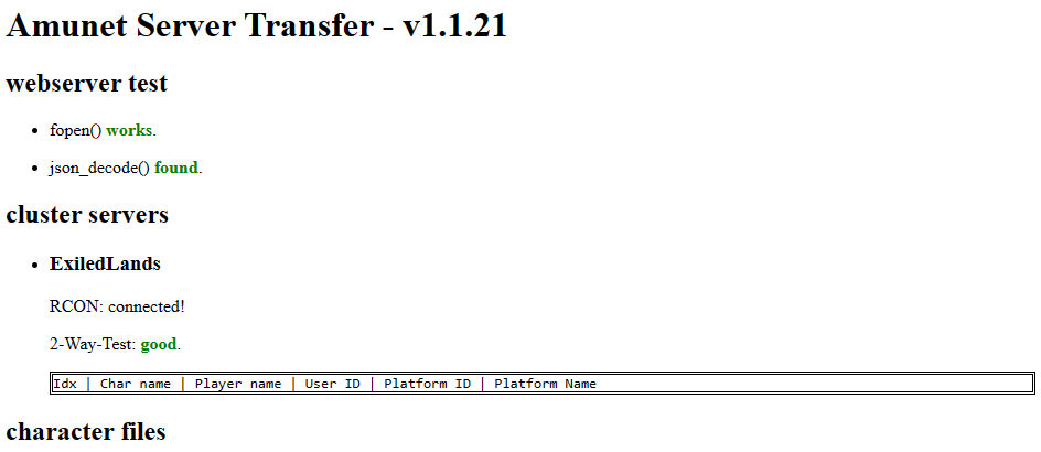 AST Testpage